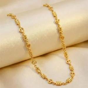 unique gold bead chain